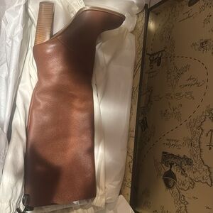 Banana Republic Cream Garment Bag with Black Drawstring